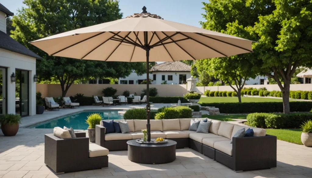 parasol pour endroit public