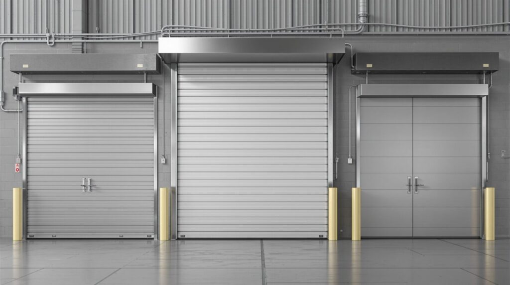 Rideaux métalliques pour entrepôts