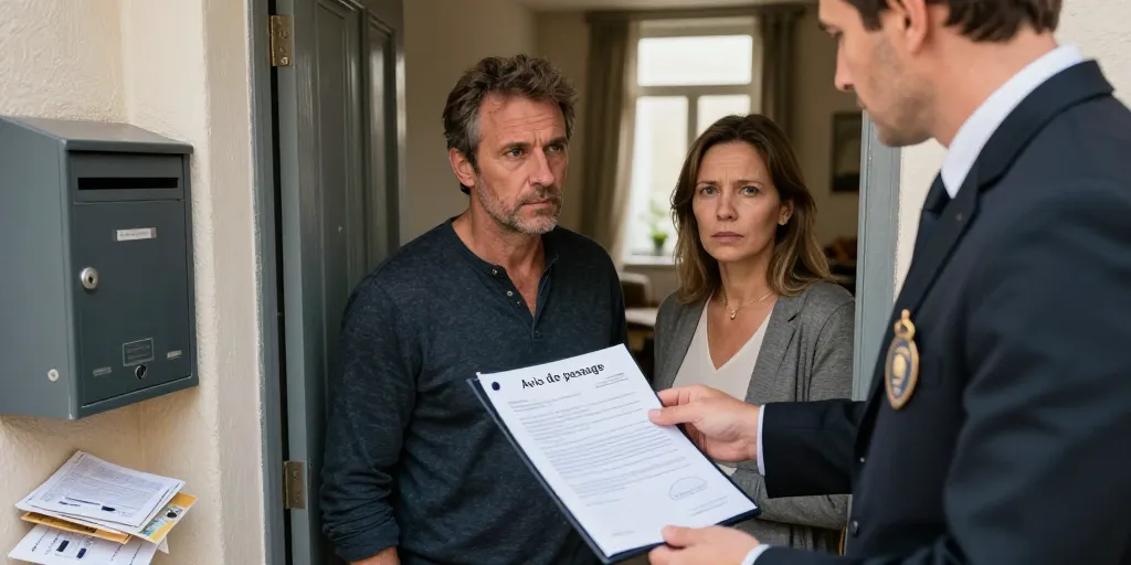 avis de passage huissier saisie vente