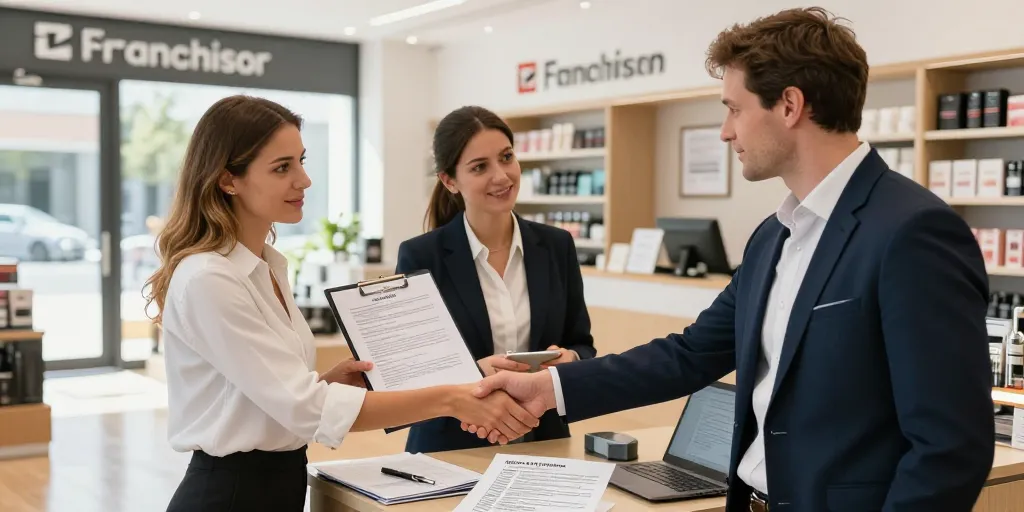 magasin en franchise définition