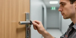 serrure anti panique avec poignée extérieure