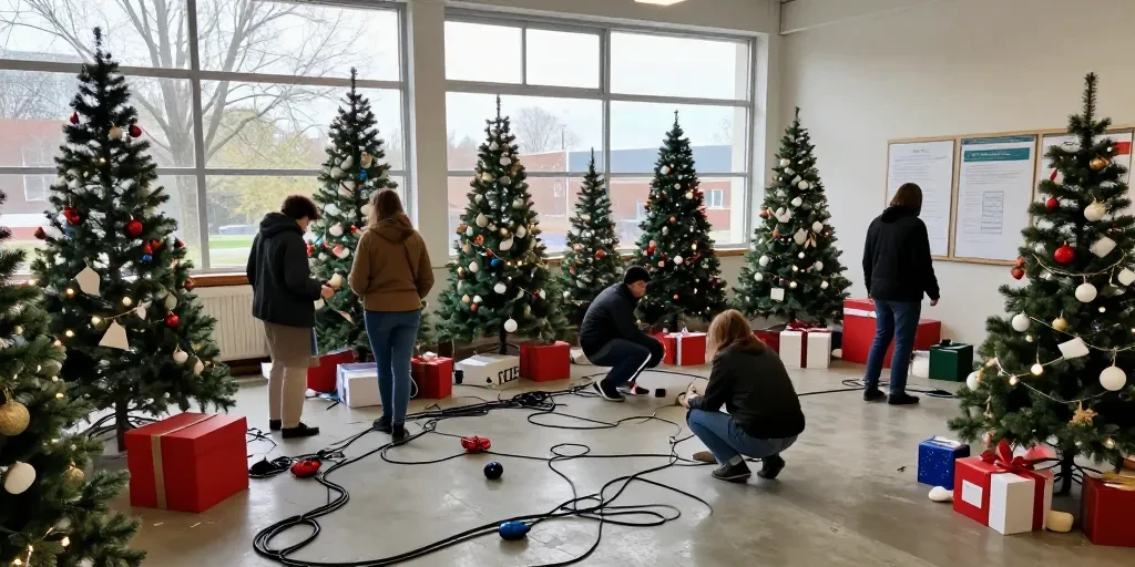 animation arbre de Noël
